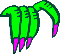 Zombie Fingers Sticker