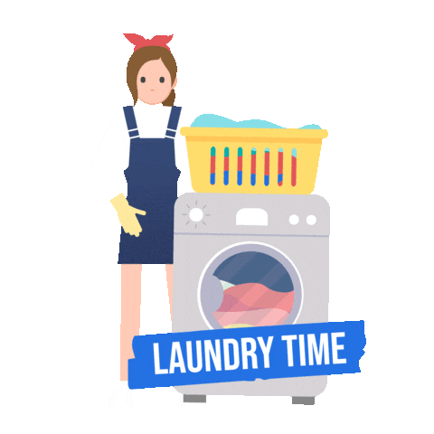 Machine Laundry Sticker by AskTeamClean
