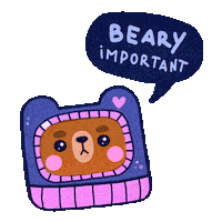 Bear Announcement Sticker by ellievsbear