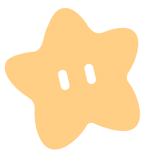 babymoriofficial star mori yellow star cute star Sticker
