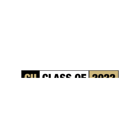 Graduating Black And Gold Sticker by CU Online