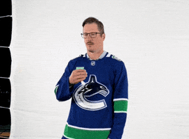 Happy Vancouver Canucks GIF by NHL