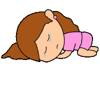 Sad Cry Sticker