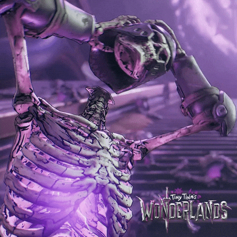 PlayWonderlands giphyupload spooky skull fantasy GIF