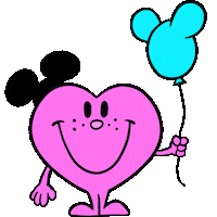 motleykingdom love happy balloon happy heart Sticker