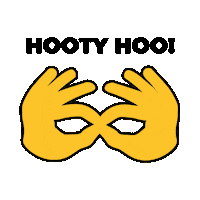 Owl Eyes Hootyhoo Sticker by Kennesaw State University