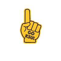 Number 1 Football Sticker by Kennesaw State University