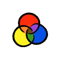 Rainbow Color Sticker