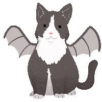 Halloween Bat Sticker by petall