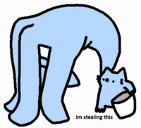 Cat Stealing GIF by sillynub