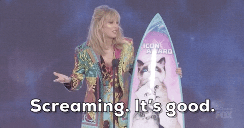 Taylor Swift Screaming Its Good GIF by FOX Teen Choice