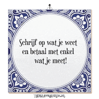 Humor Focus Sticker by Tegelspreuken.nl