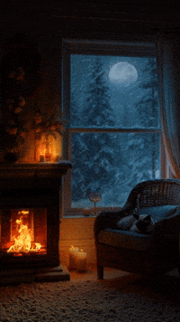 ambiancehometv cat cozy relaxing comfort GIF