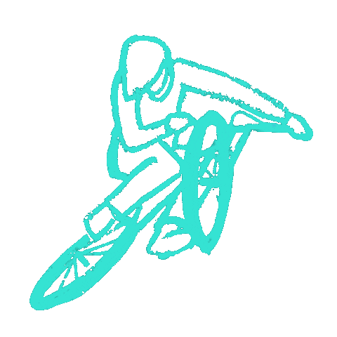 miki_price bike cycling mtb whip Sticker