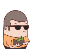 rich boy money Sticker by Capsul Land