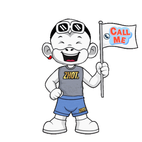 Amused Call Me Sticker by Zhot