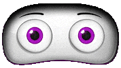 YOTELPorto eyes wink robot purple Sticker