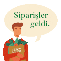 Tazedirekt menu yemek organik kahvalti Sticker