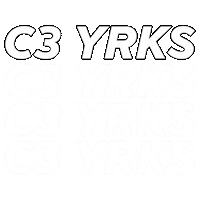 c3yrks york leeds yorkshire c3 Sticker