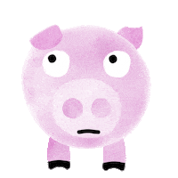 Sad Pink Sticker