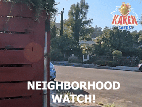 karencardstcg giphyupload side eye karen peekaboo GIF
