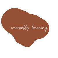 Typography Burning Candles Sticker by virago candle studio
