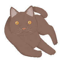 Cat Tail Cats Sticker by petall