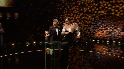 happy allison janney GIF by BAFTA