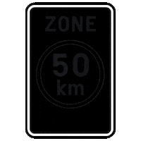 Awv 50 Kph Sticker by Wegen en Verkeer