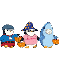 Trick Or Treat Halloween Sticker by Pudgy Penguins