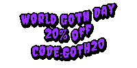 World Goth Day 20 Off Codegoth20 Sticker by Disturbia