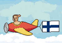 Flag Finland GIF by Abstract HotDogs