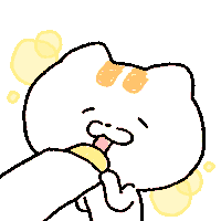 rangd_darng cat sweet snack lick Sticker
