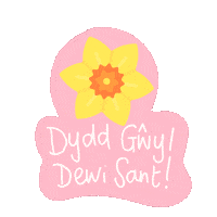 St Davids Day Wales Sticker by Queen B