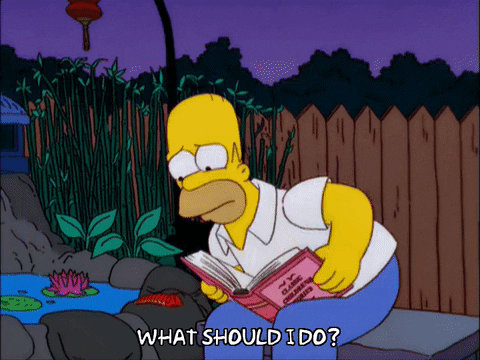 scared homer simpson GIF