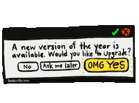 New Year Sticker Sticker
