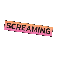 Brits Screaming Sticker by BRIT Awards