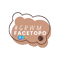 Facetopo beauty makeup alberta grwm Sticker