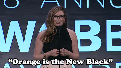 orange is the new black bat mitzvah GIF by The Webby Awards