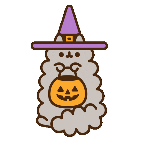 Happy Birthday Halloween Sticker by Pusheen