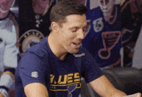 David Perron Laughing GIF by St. Louis Blues