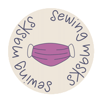 Mask Sew Sticker