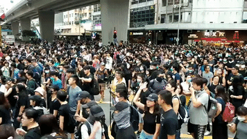 Protesters Throng Mong Kok Streets, Ignoring Approved March Route