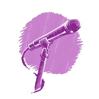 microphone sing Sticker by Eugene O'Neill Theater Center