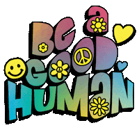 goodhumancampaign good human be a good human good human campaign bagh24 Sticker