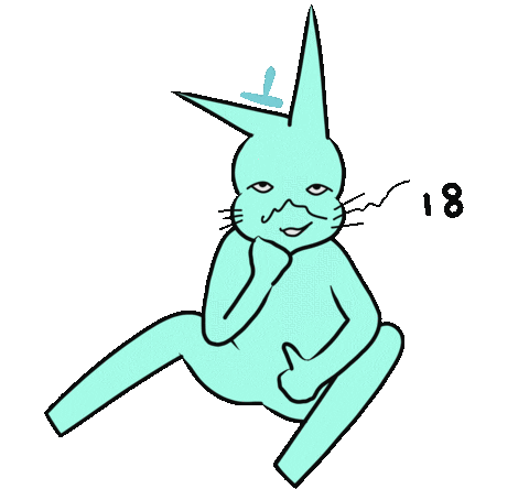 Rabbit Wow Sticker