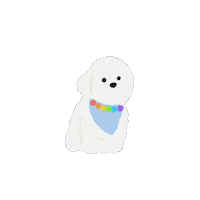 Toy Poodle Tongue Sticker