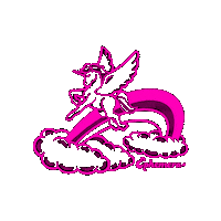 Ephemera rainbow unicorn ephemera idyllwild Sticker