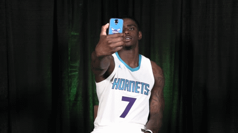 basketball wink GIF by Charlotte Hornets