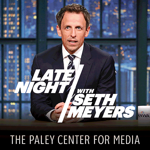 seth meyers GIF by The Paley Center for Media